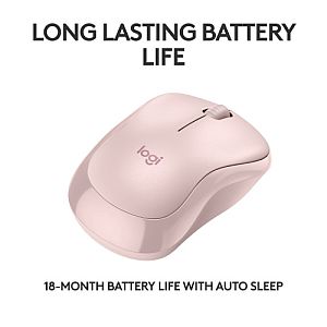 Logitech M240 Silent Wireless Mouse, Bluetooth, Rose - Image 4