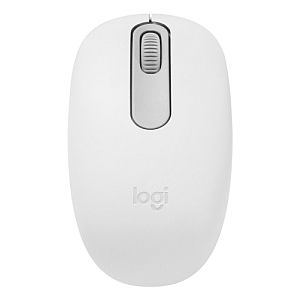 Logitech M196 Wireless Mouse, Bluetooth, 1000 DPI, Off-White