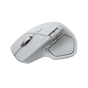 Logitech MX Master 4 Wireless Mouse RF Wireless + Bluetooth, 8000 DPI, Pale Grey - Image 4