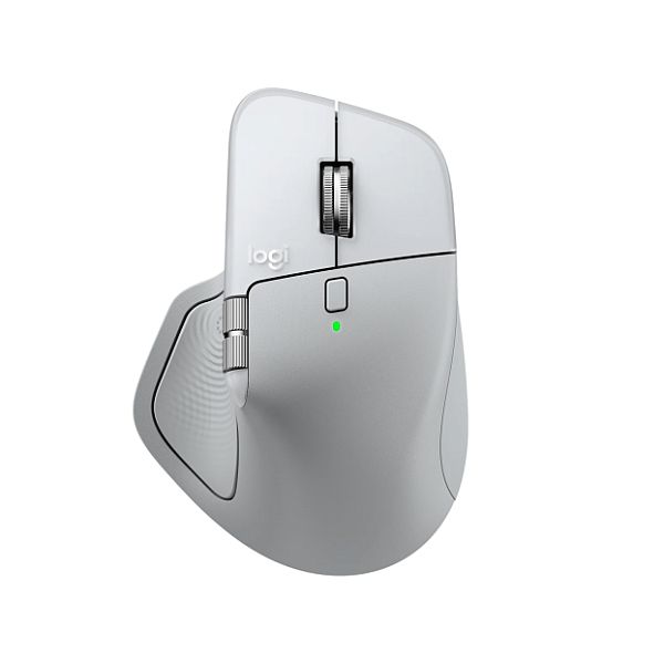 img599749 Logitech MX Master 4 for MAC Wireless Mouse RF Wireless + Bluetooth, 8000 DPI, White Silver - Image 1