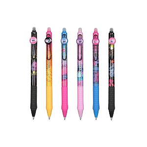 Retractable rubberised erasable pen CoolPack Disney Stitch Black