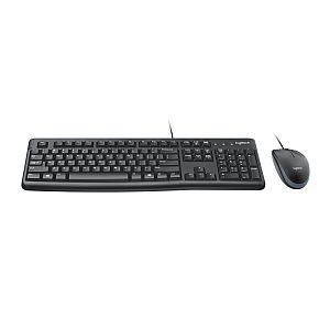 Logitech MK120 Combo Wired Keyboard + Mouse, USB, US Int, Black - Image 2