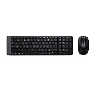 Logitech MK220 Combo Wireless Keyboard + Mouse, US, Black