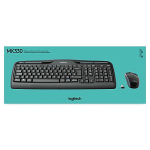 Logitech MK330 Combo Wireless Keyboard + Mouse, US INT, Black - Image 4