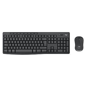 Logitech MK370 Combo for Business Wireless Keyboard + Mouse, RF Wireless+Bluetooth, US Int, Graphite