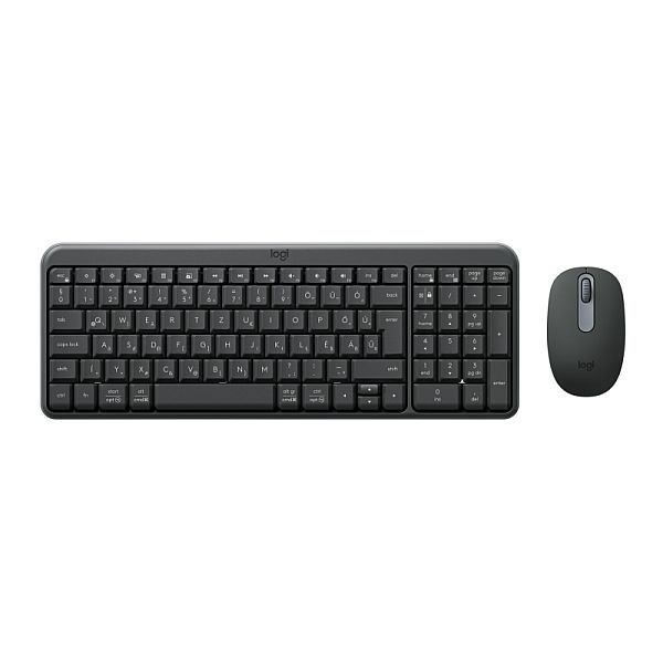 img554117 Logitech MK250 Compact Combo Wireless Keyboard + Mouse, Bluetooth, US Int, Graphite - Image 1