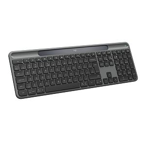 Logitech Signature Slim Solar+ K980 Wireless Keyboard, RF Wireless+Bluetooth, US Int, Graphite - Image 2