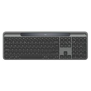 Logitech Signature Slim Solar+ K980 Wireless Keyboard, RF Wireless+Bluetooth, US Int, Graphite