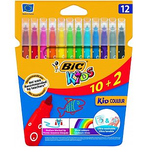 BIC Felt tip pens CF KID750 12 colours 9202937 - Image 2