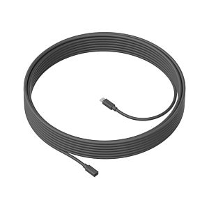 Logitech MeetUp Microphone Extension Cable, 10m, Black