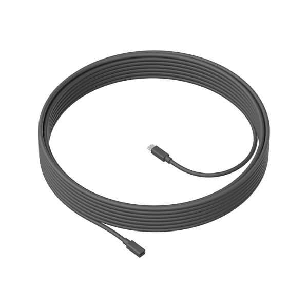 img685497 Logitech MeetUp Microphone Extension Cable, 10m, Black - Image 1