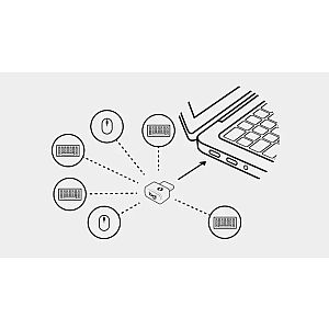 Logitech 956-000157 Logi Bolt USB Receiver, USB-C, Graphite - Image 4