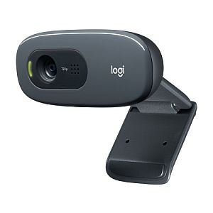 Logitech C270 HD Webcam, Dark Grey - Image 2