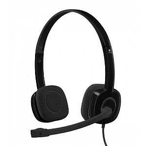 Logitech H151 Stereo Wired Headset 3.5 mm jack, Black