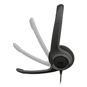 Logitech H390 Wired Headset, USB-C, Black - Image 4