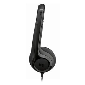 Logitech H390 Wired Headset, USB-C, Black - Image 3
