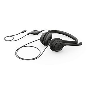 Logitech H390 Wired Headset, USB-C, Black - Image 2