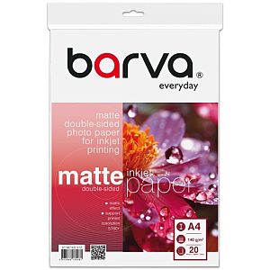 Fotopopierius Barva (IP-BE140-412) Everyday Dvipusis Matinis 140 g/m², A4, 20 lapų