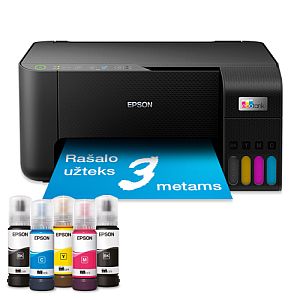 Epson EcoTank L3270 Printer Inkjet Colour MFP A4 33 ppm USB Wi-Fi - Image 2