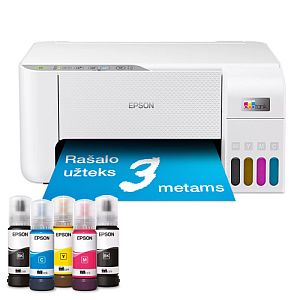 Epson EcoTank L3276 Printer Inkjet Colour MFP A4 33 ppm USB Wi-Fi - Image 2