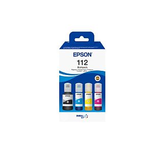Epson 112 EcoTank (C13T06C64A) Ink Refill Bottles Multipack, C/M/Y/BK