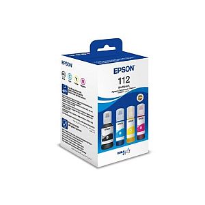 Epson 112 EcoTank (C13T06C64A) Ink Refill Bottles Multipack, C/M/Y/BK - Image 2