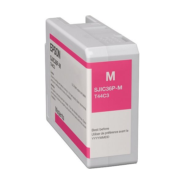 img927761 Epson SJIC36P(M) (C13T44C340) Ink Cartridge, Magenta - Image 1