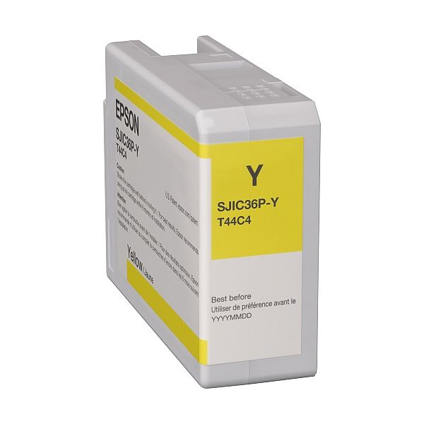 img450903 Epson SJIC36P(Y) (C13T44C440) Ink Cartridge, Yellow - Image 1