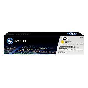 HP 126A (CE312A) Toner Cartridge, Yellow