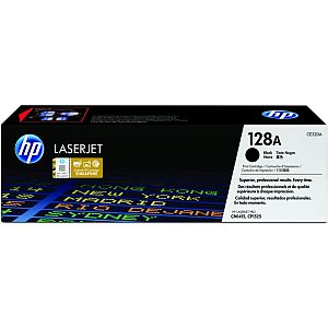 HP 128A (CE320A) Toner Cartridge, Black