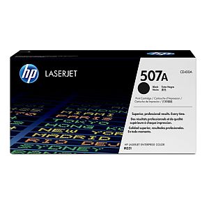 HP 507A (CE400A) Toner Cartridge, Black