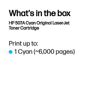 HP 507A (CE401A) Toner Cartridge, Cyan - Image 3