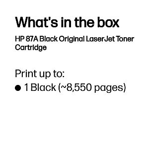 HP 87A (CF287A) Toner Cartridge, Black - Image 4