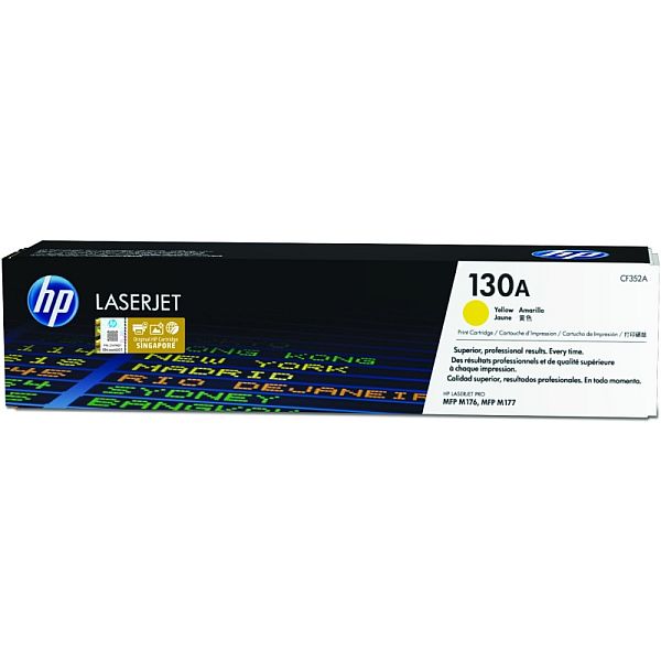 img703202 HP 130A (CF352A) Toner Cartridge, Yellow - Image 1