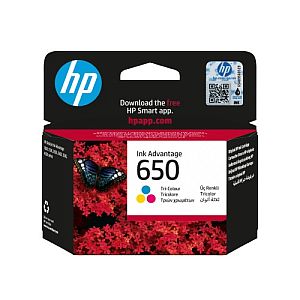 HP 650 Tri-color (CZ102AE) Ink Cartridge, CMY