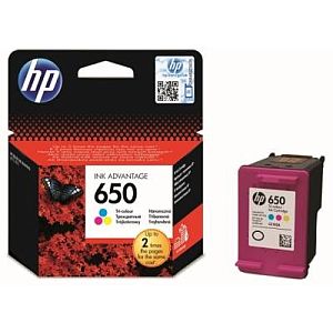 HP 650 Tri-color (CZ102AE) Ink Cartridge, CMY - Image 2