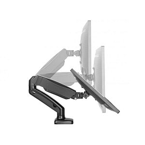 Up Up Premium Single Screen Monitor Arm 17-32'', VESA 75x75, 100x100, Matte Black - Image 2