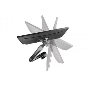 Up Up Premium Single Screen Monitor Arm 17-32'', VESA 75x75, 100x100, Matte Black - Image 3