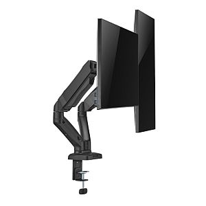 Up Up Premium Dual-Screen Monitor Arm 17-32'', VESA 75x75, 100x100, Matte Black - Image 2