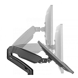 Up Up Premium Dual-Screen Monitor Arm 17-32'', VESA 75x75, 100x100, Matte Black - Image 3