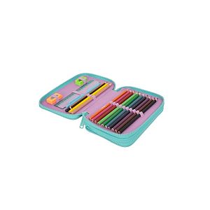 Double decker school pencil case with equipment Coolpack Jumper 2 Happy donuts - Image 2
