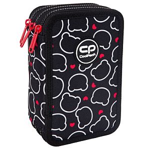 Triple decker pencil case with equipment CoolPack Jumper 3 BEAR