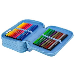Triple decker pencil case with equipment CoolPack Jumper 3 DAISY SUN - Image 4