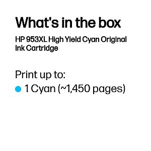 HP 953XL (F6U16AE) Ink Cartridge, Cyan - Image 3
