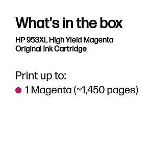 HP 953XL (F6U17AE) Ink Cartridge, Magenta - Image 3