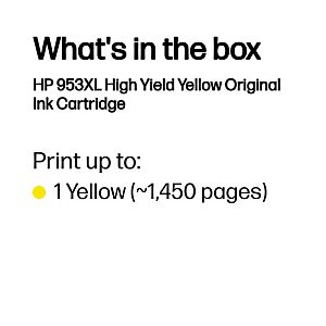 HP 953XL (F6U18AE) Ink Cartridge, Yellow - Image 3