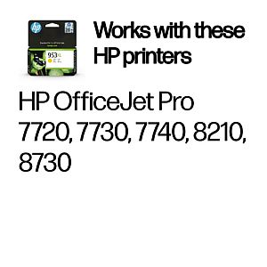 HP 953XL (F6U18AE) Ink Cartridge, Yellow - Image 2
