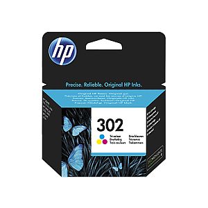 HP 302 Tri-color (F6U65AE) Ink Cartridge, CMY