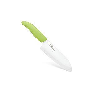 Kyocera FK140CP10NGR SANTOKU KNIFE and PEELER Set, knife (14 cm blade) and peeler, Green - Image 3