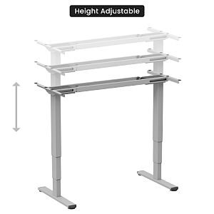 Adjustable Height Table Frame Up Up Bjorn II, Gray - Image 4